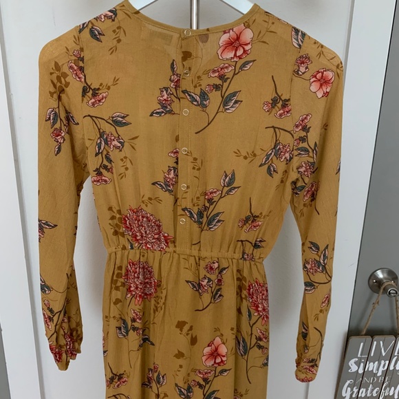 Peyton Bre Brown floral Romper with long train in back size 14 - Picture 8 of 16